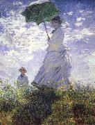 A woman with a parasol, Claude Monet